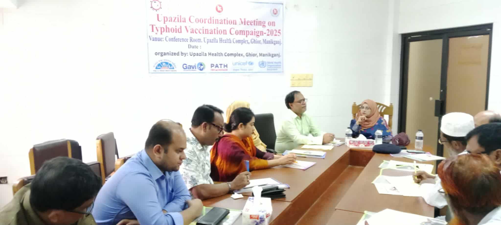 ঘিওরে টাইফয়েড ভ্যাকসিন ক্যাম্পেইন উদযাপন উপলক্ষে আলোচনা সভা অনুষ্ঠিত