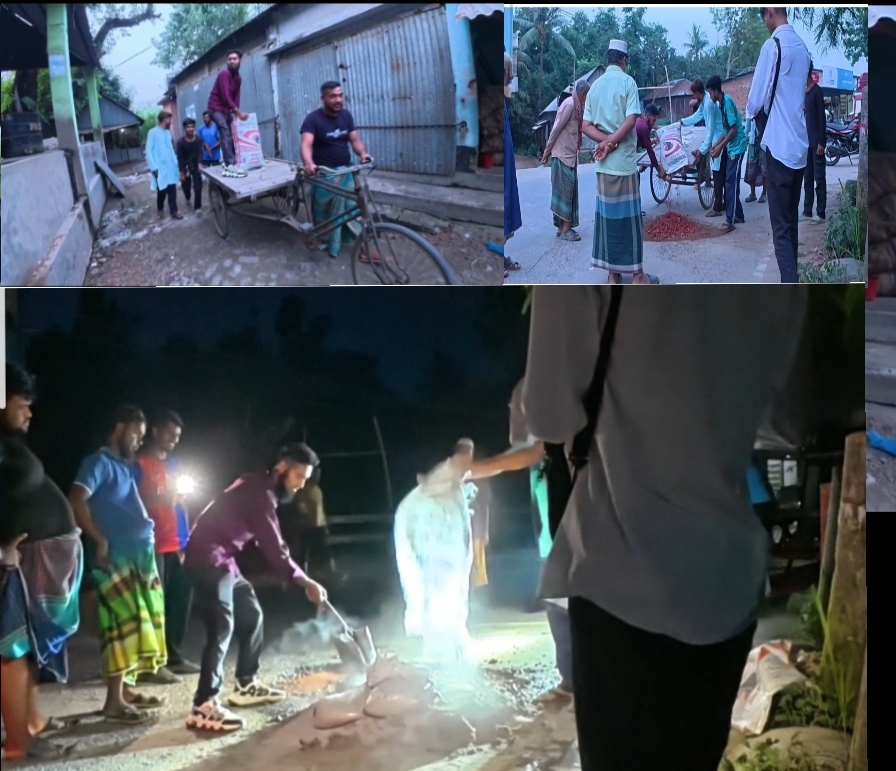 কাফাটিয়া বাজার সংলগ্ন সড়ক সংস্কার সম্পন্ন; দুই তরুণের মানবিক উদ্যোগে স্বস্তি ফিরল এলাকাবাসীর মাঝে